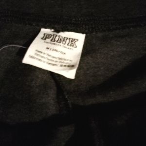 Pink yoga stretch grey yoga leggings